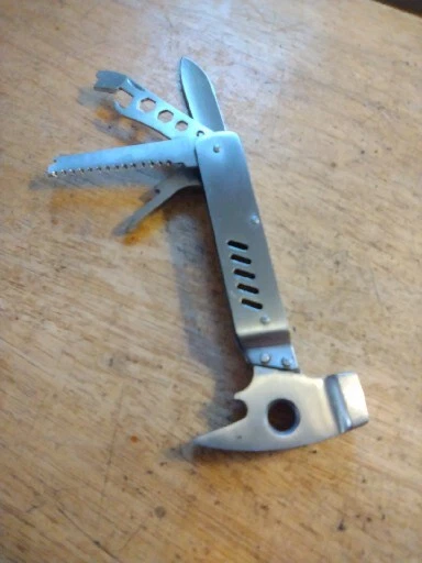 Multi Tool, Handy Carry, Pocket Sized, All Stainless Steel, Hammer, Camp, Work