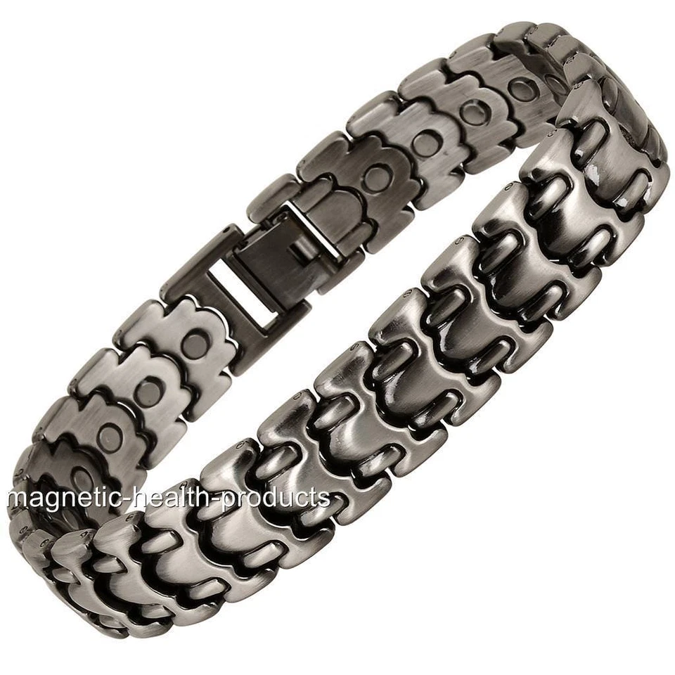 MENS MAGNETIC HEALTH BRACELET CARPAL TUNNEL BANGLE ARTHRITIS PAIN RELIEF 26