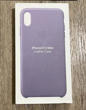 Genuine Original Apple iPhone XS Max Leather Case / Lilac Purple