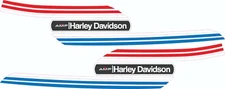 1974 SR100 SR 100 AMF For Harley Davidson Tank Red White Blue Decal Set Baja