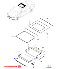 JAGUAR XF X260 Schiebedach Luftabweiser T4N15912 NEU ORIGINAL