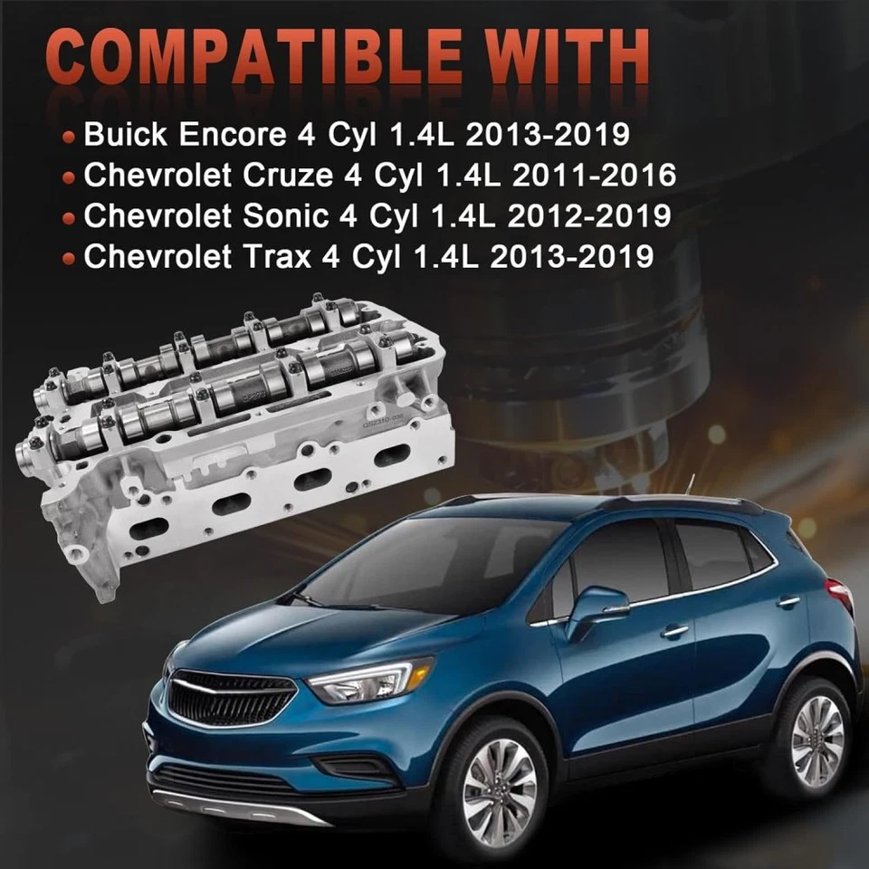 Turbo Cylinder Head Assembly 55573669 For Chevy Cruze Sonic Buick Encore 1.4L Foto 2 de 4