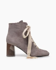 Leather shoes by Colico, Italian suede with solid wood heel and leather sole