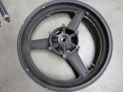 02-03 YAMAHA YZF R1 YZFR1 OEM FRONT WHEEL RIM W TIRE 5PW-25168-00