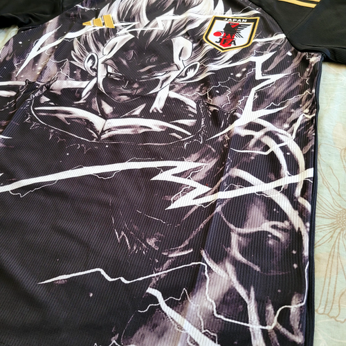 Maglia Calcio Giappone Super Saiyan Vegeta Dragon Ball Edizione Anime S,M,L,XL,XXL - Foto 7 di 39