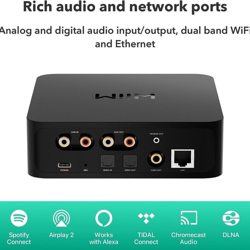 WiiM Pro Plus Wireless Audio Streamer AirPlay 2 & Chromecast - Picture 2 of 6