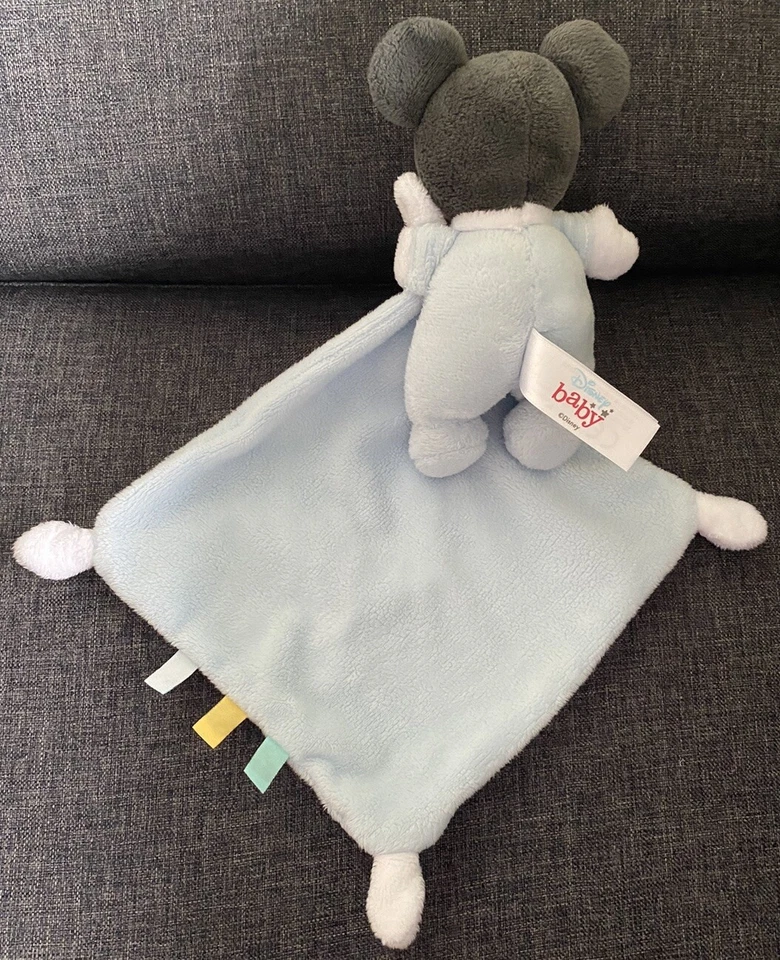 2461🌟Doudou Plat Mouchoir Mickey Mouse DISNEY BABY Nicotoy Bleu - Photo 3/4