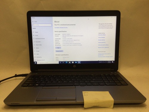 HP ProBook 655 G1 / AMD A10-A4600M / Windows 10 Pro / C-GRADE W/ ADAPTER! - Picture 1 of 4