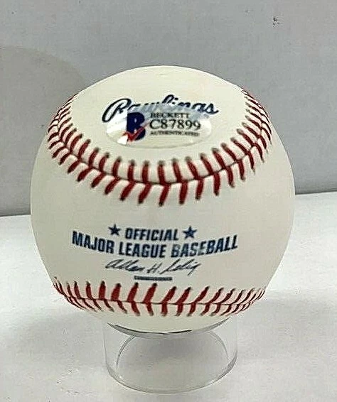 Béisbol oficial firmado por Mike Zunino MLB Beckett BAS Auto Devil Rays Foto 2 de 2