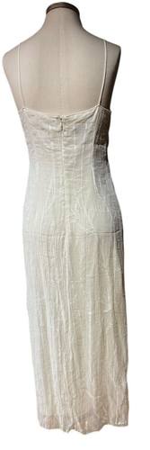 Vintage Georgiou Studio Full Length Dress White Size 8 Spagetti Strap - Picture 2 of 2