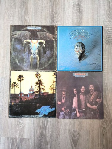THE EAGLES 4 LP LOT HOTEL CALIFORNIA, ONE Of These Nights, DESPERADO, Great Hits