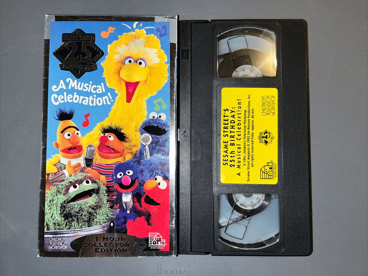 Sesame Streets 25th Birthday: A Musical Celebration (VHS, 1993