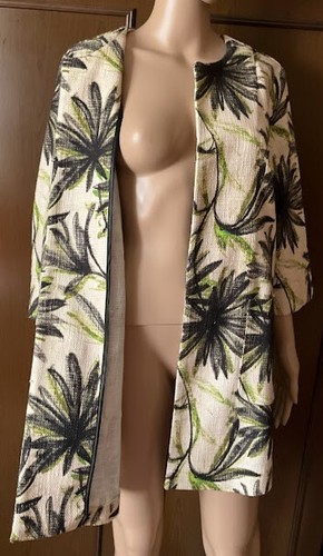 Marina Rinaldi Women's short coat, beige black green IT 52 US 16 DE 46 GB 20 - Imagen 8 de 15