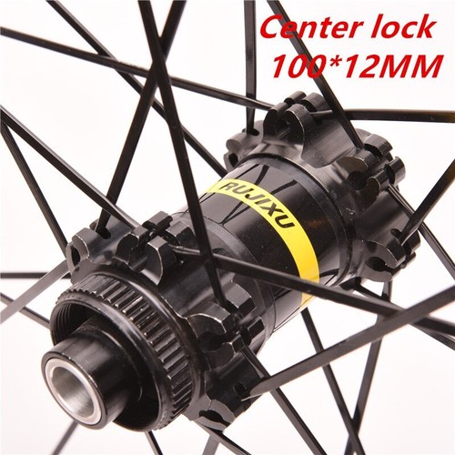 700C Six Hole / Center Lock Road Disc Brake Carbon Fiber Road Bike Wheelset - Picture 5 of 13