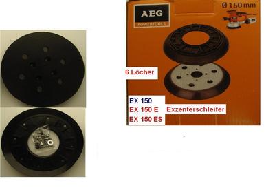 Schleifteller für AEG EX 150 E und  Milwaukee ROS 150  (4 Löcher)