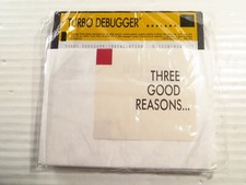 Vintage Borland Turbo Debugger 5.25" Disk Installation Disc DA152B10348772, Rare