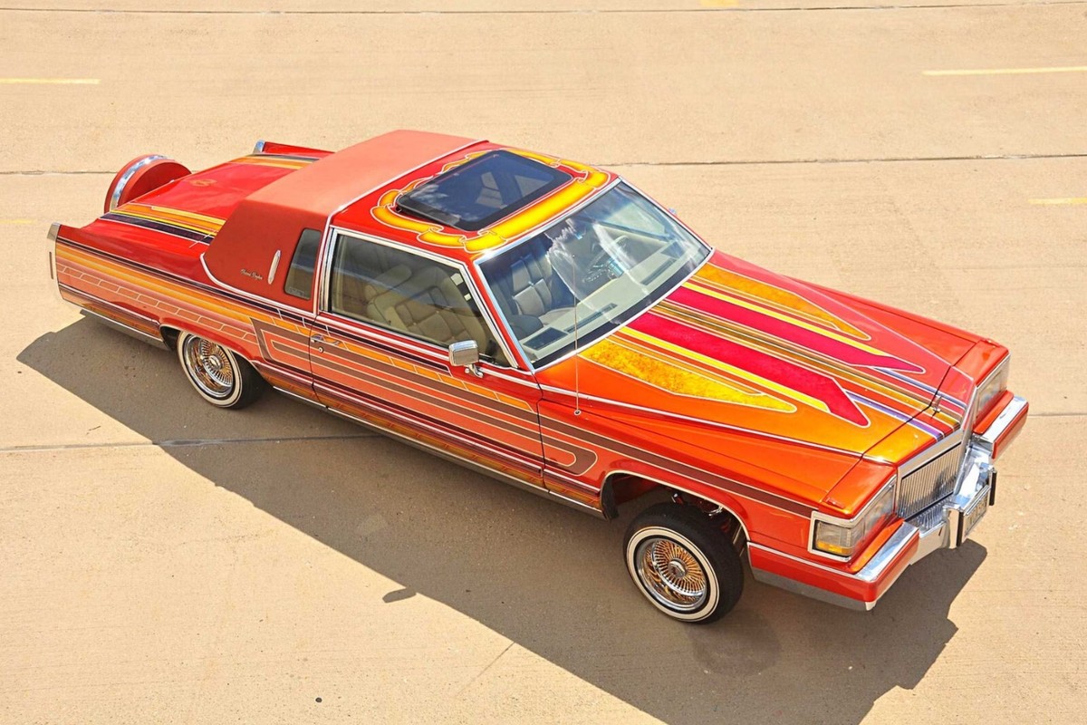 1985 Cadillac Fleetwood Brougham low rider | 24x36 inch POSTER