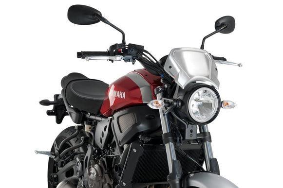 Puig Alluminio Fly Schermo Argento Royal Enfield Interceptor 650 2018 - 2024