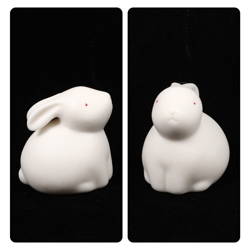 Ceramic Rabbit Ornament Bunnies Office Baby Porcelain Decoration - Picture 11 of 12