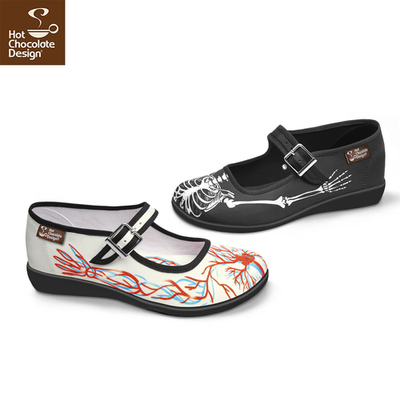 Hot Chocolate Design Chocolaticas Bones & Blood Mary Jane Flats 37 