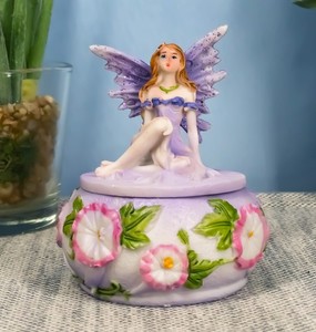 ベジュエルフェアリートリンケットボックス フェーバージの置物 ブライトゴールド Fairy Trinket Box | eBay