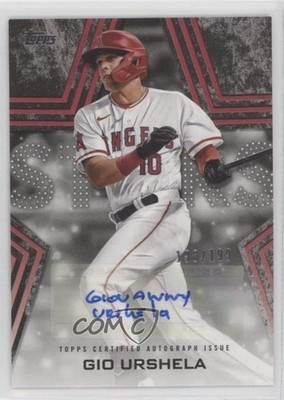 2023 Topps Series 2 Baseball Stars Black 198/199 Gio Urshela #BSA-GU Auto 0q6s