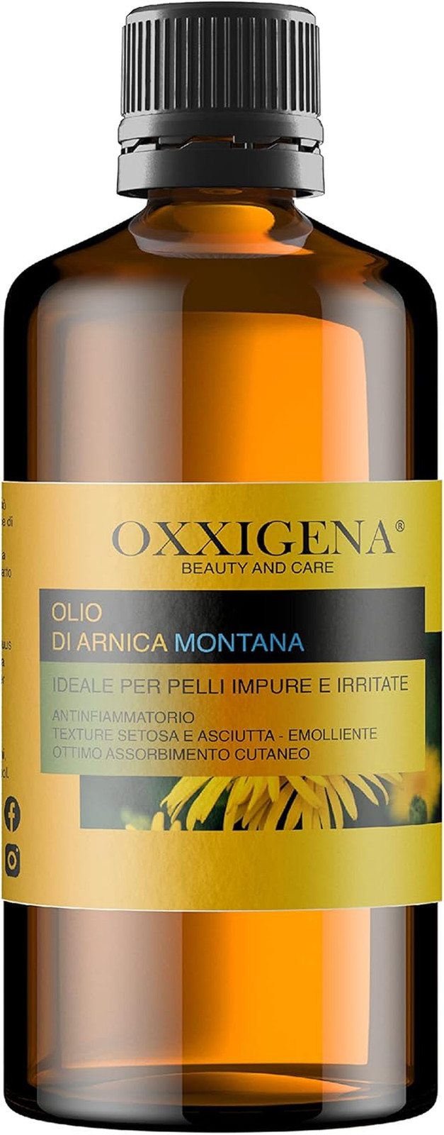 Arnica Montana Olio 1L per Famiglia | Naturale contro Lividi e Botte
