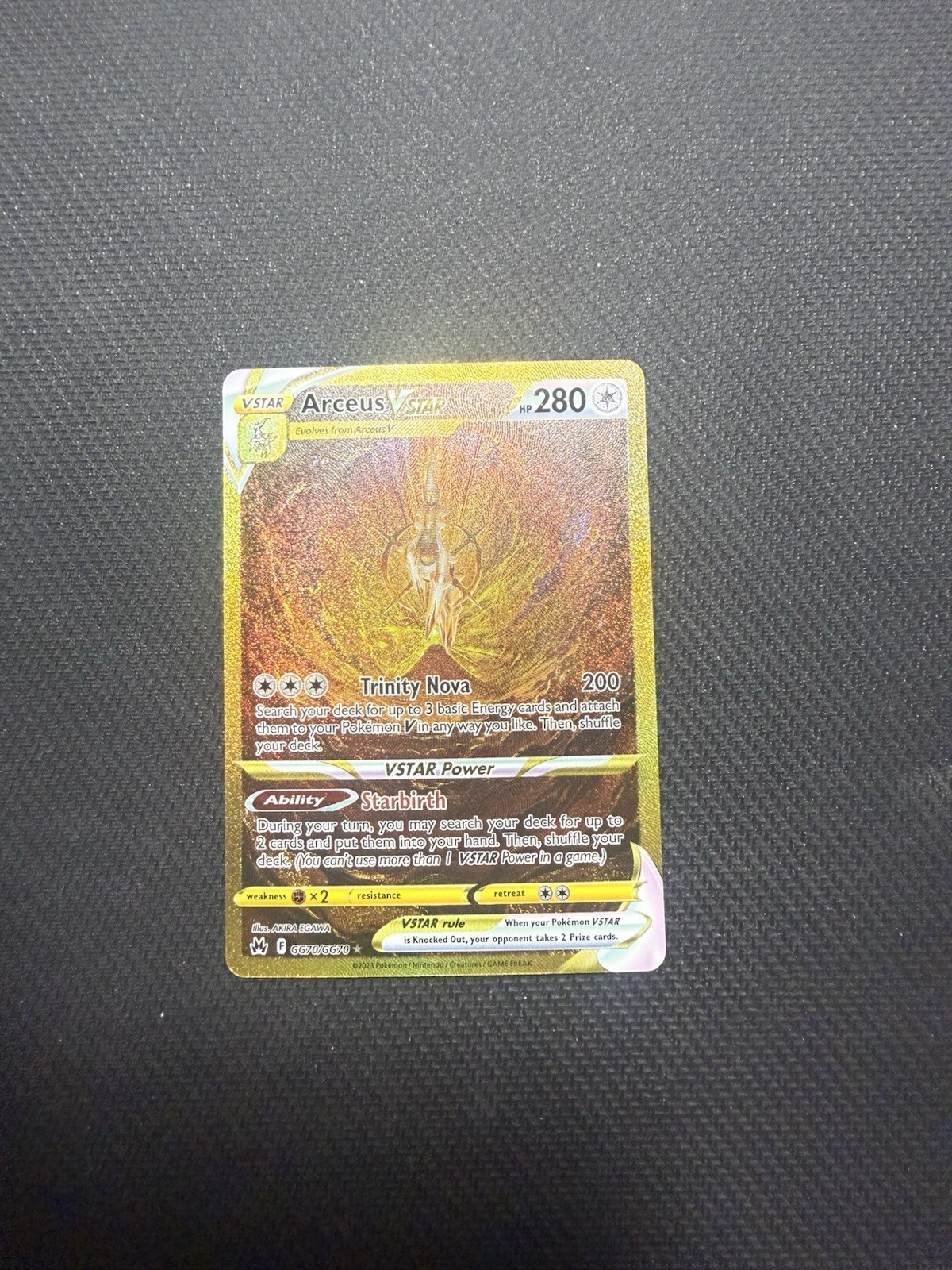 Arceus VSTAR GG70/GG70 Secret Rare Crown Zenith Galarian Gallery Pokemon Holo NM