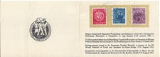 Romania 1951 leaflet World Youth Festival Berlin 3 stamps canceled