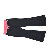 Adidas Women's Size S Legging Bootcut Pants Black Polyester Drawstring Solid