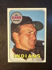 1969 TOPPS #91 ALVIN DARK CLEVELAND INDIANS EX *Hot Corner Vintage*