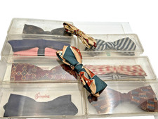 Vintage Clip On Bow Tie Lot 11 USA New York New Jersey Retro 1940-1950s Great
