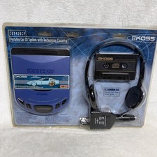 Sealed Vintage KOSS DBBS Blue Car Portable Compact Disc CD Player CDP420CP