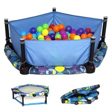 Eezy Peezy 3 in 1 Folding Ball Pit and Bouncer - Ball Pit Tent and Trampoline wi