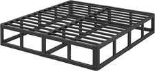 Hunlostten 9 in High Heavy Duty Platform Bed Frame King Size
