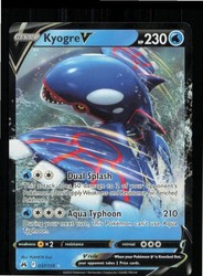 Kyogre V 037/159 Crown Zenith Holo Ultra Rare