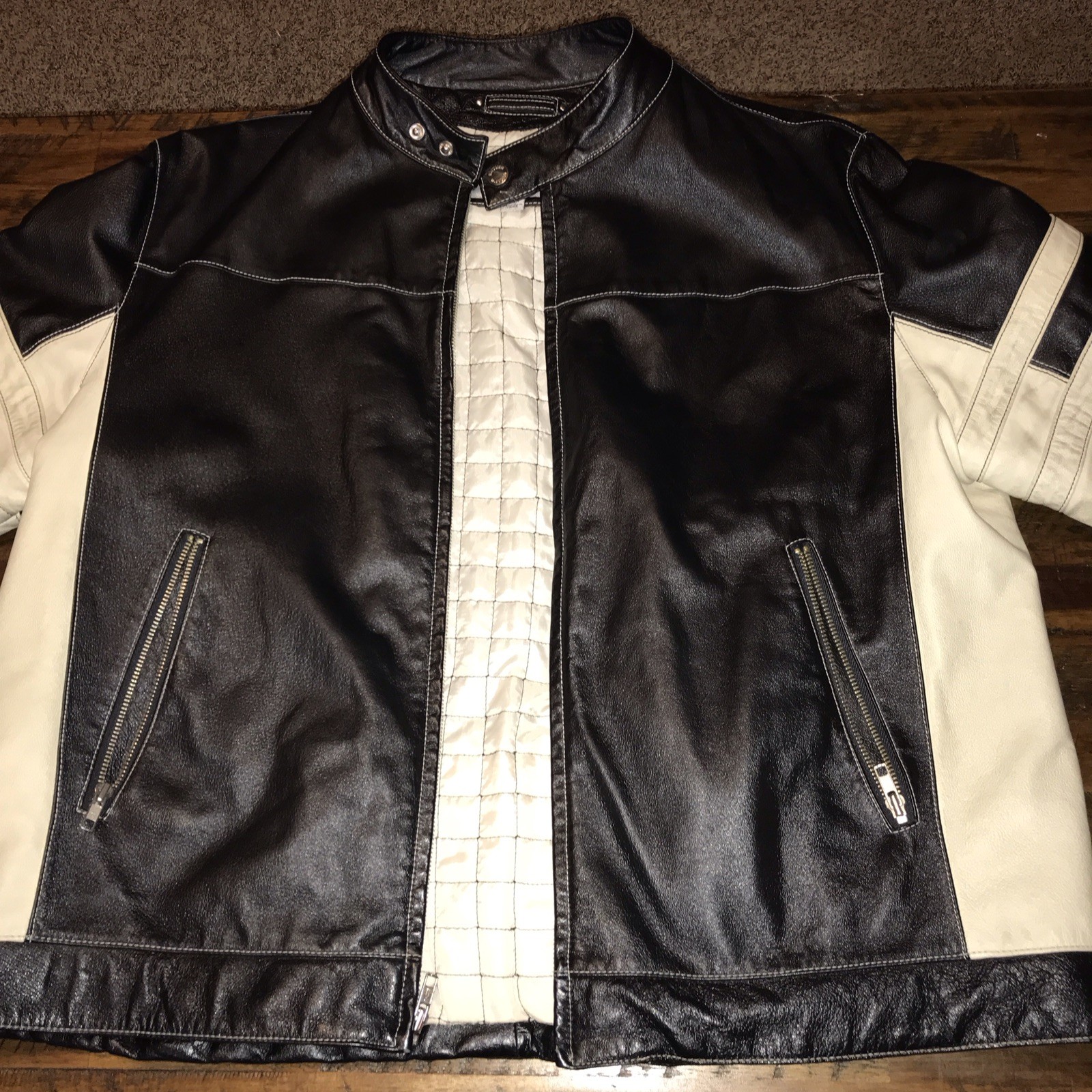 Wilson Leather M. Julian Vintage Zip-Up Jacket Size X… - Gem