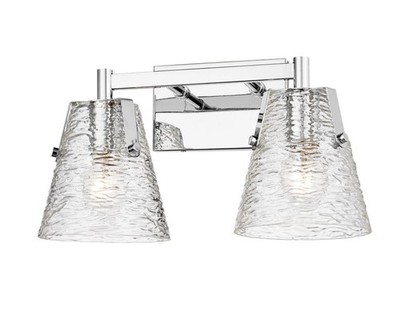 Z-Lite 1101-2V-CH Analia 2 Light 16.5 inch Chrome Vanity Wall Light