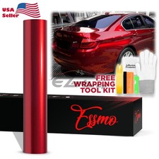 Essmo Pet Liquid Metallic Cherry Red Vinyl Wrap Auto Decal Sticker Air Release