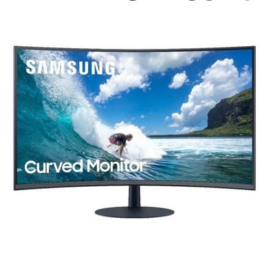 Samsung C27T550FDU 27 Inch Full HD VA LCD Curved Monitor 