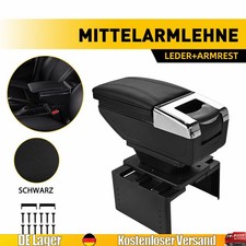 Universal Mittelarmlehne Mittelkonsole Armauflage für Auto PKW Armlehne Schwarz