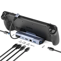 6-in-1 Docking Station 4K@120Hz HDMI 2.1 for Steam Deck OLED/LCD ROG Ally