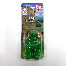 Erin The Bear -1999 McDonald's Ty Beanie Baby With Rare Errors 1993- No Shamrock