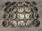 20 Kennedy 1968 D Half Dollars 40% Silver Very Good Condition # 25