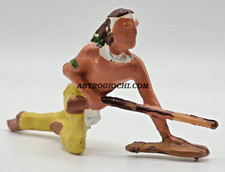 SOLDATINO INDIANO PLASTICA DURA VINTAGE '60 DIPINTO A MANO OTTIMO