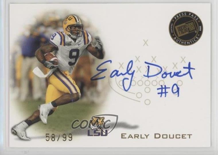 Early Doucet Press Pass Autographs #PPSED Gold