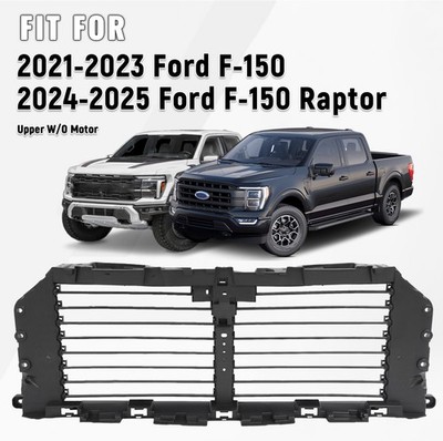 Upper Radiator Grille Shutter W/O Motor For 2021-2023 Ford F150 2024-2025 Raptor