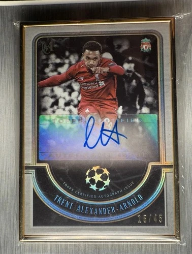 2018-19 Topps Museum Collection UCL Trent Alexander-Arnold Gold Frame Auto /45
