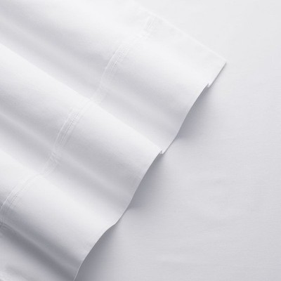 Columbia Omni Freeze Super Soft Cooling Sateen Sheet Set, Cal King, White