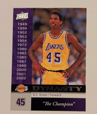 2008-09 Upper Deck - Lakers Dynasty A.C. Green #LAL-8 Insert